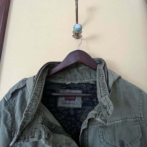 Women’s Medium Army Green Utility Jacket - Picture 2 of 4